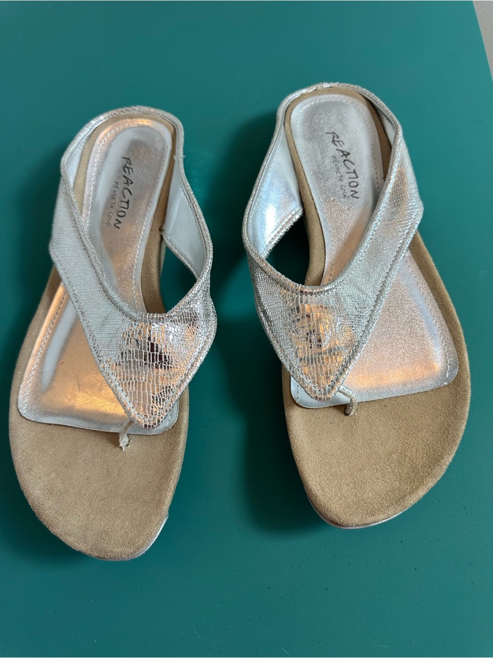Reaction women’s silver dress sandals